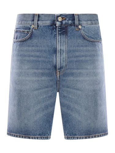 DENIM SHORTS WITH APPLICATION - Man - Loewe - Modalova