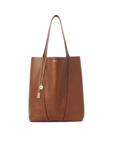 CHLOÉ SPIN TOTE BAG IN GRANATE LEATHER - Woman - Chloe` - Modalova