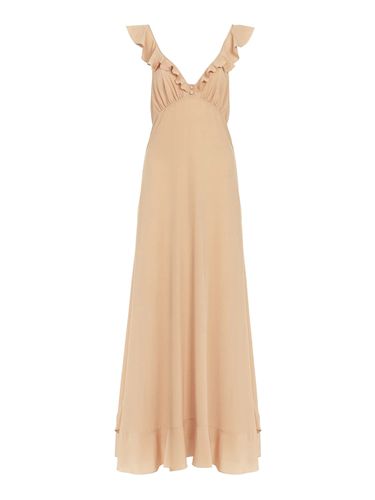 LONG CREPE DE CHINE SUNDRESS - Woman - Chloe` - Modalova