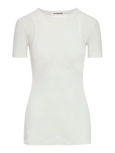 MULTI-LAYER CREW NECK T-SHIRT - Woman - Jil Sander - Modalova