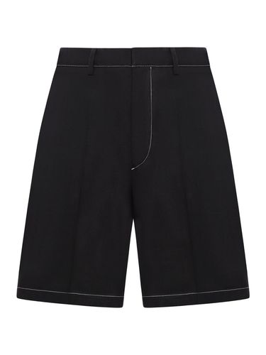 LINEN BERMUDA SHORTS - Prada - Man - Prada - Modalova