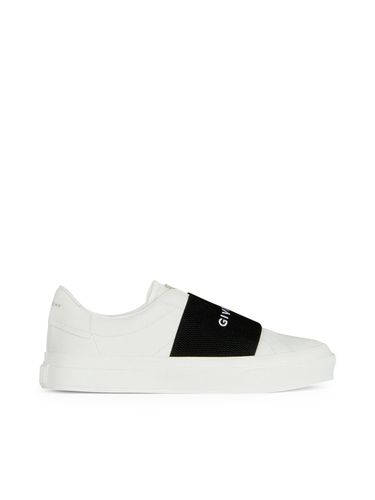 SNEAKERS IN LEATHER WITH WEBBING - Man - Givenchy - Modalova