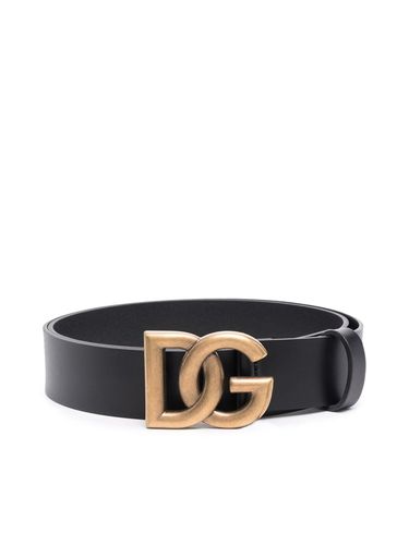 DG belt with logo - - Man - Dolce & Gabbana - Modalova