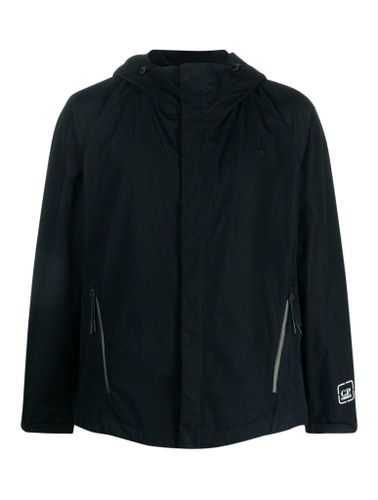 Logo-patch zipped hooded jacket - - Man - Cp Company - Modalova