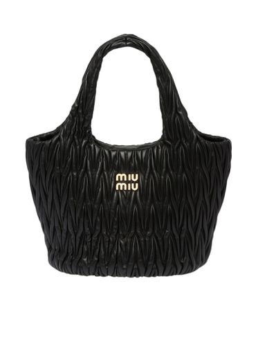 Miu Wander shopping bag in quilted nappa leather - - Woman - Miu Miu - Modalova