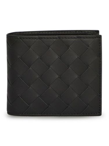 Leather bi-fold wallet - - Man - Bottega Veneta - Modalova