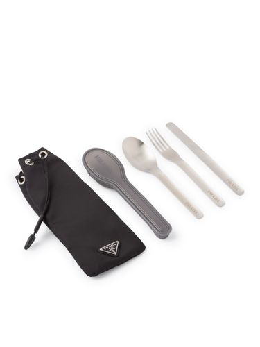 Stainless steel cutlery set - Man - Prada - Modalova