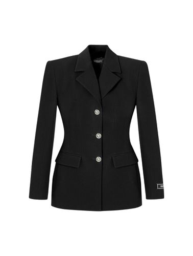 SINGLE-BREASTED HOURGLASS BLAZER - - Woman - Versace - Modalova