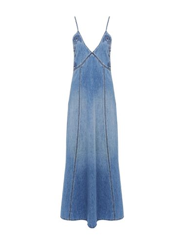 Long and flared denim dress - Woman - Chloe` - Modalova