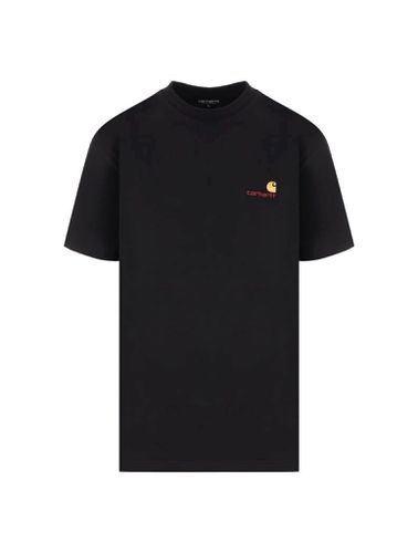 ORGANIC COTTON T-SHIRT WITH AMERICAN LOGO EMBROIDERY - - Man - Carhartt Wip - Modalova