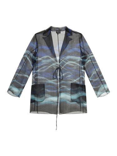 Shirt in transparent fabric - - Woman - Giorgio Armani - Modalova