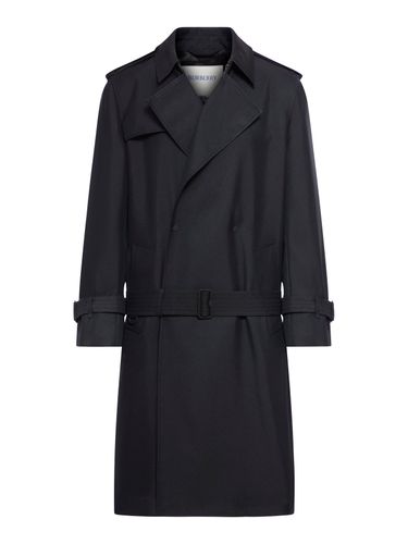 LONG SILK BLEND TRENCH COAT - Man - Burberry - Modalova