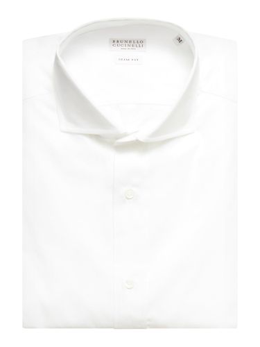 Cotton shirt - - Man - Brunello Cucinelli - Modalova