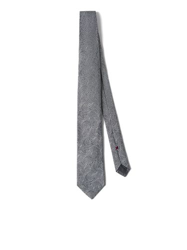 Tie with jacquard effect - - Man - Brunello Cucinelli - Modalova