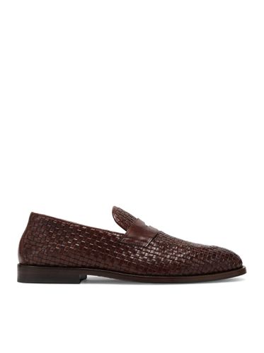 Leather penny loafers - - Man - Brunello Cucinelli - Modalova