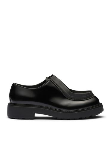 Diapason lace-up shoes in matt brushed leather - - Man - Prada - Modalova