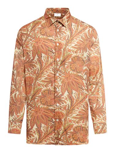Floral-print cotton shirt - - Man - Etro - Modalova