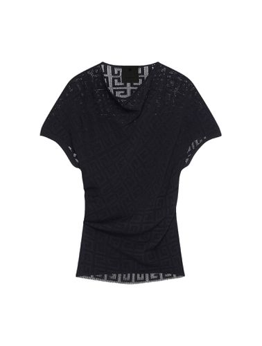Draped top in 4G jacquard - - Woman - Givenchy - Modalova