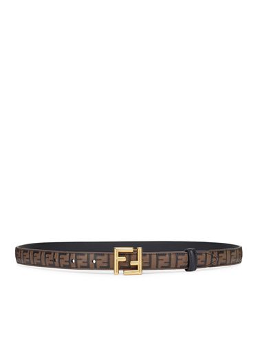 Brown leather FF belt - - Woman - Fendi - Modalova