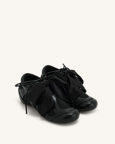 Rosie Bow Tie Low Top Sneakers - Black - JW PEI - Modalova