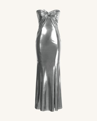 Olivia Silver Maxi Tube Dress - Silver - JW PEI - Modalova