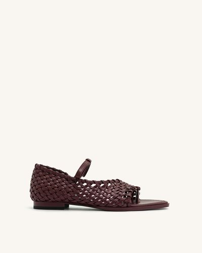 Jocelyn Weave Strap Flip-flops - Claret Red - JW PEI - Modalova