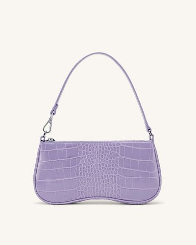 Eva Shoulder Bag - Purple Croc - JW PEI - Modalova