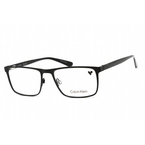 Unisex Eyeglasses - Matte Black Rectangular Metal Frame / CK20316 001 - Calvin Klein - Modalova