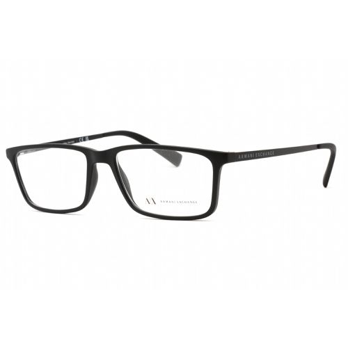 Men's Eyeglasses - Black Rectangular Frame Demo Lens / AX3027F 8078 - Armani Exchange - Modalova