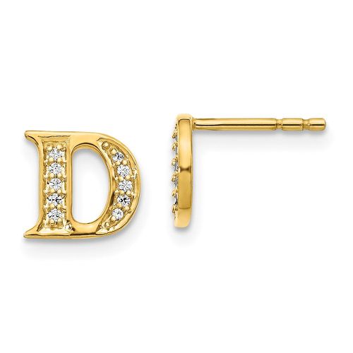 K Diamond Initial D Earrings - Jewelry - Modalova
