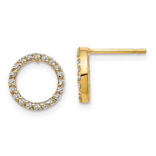 K Diamond Open Circle Earrings - Jewelry - Modalova