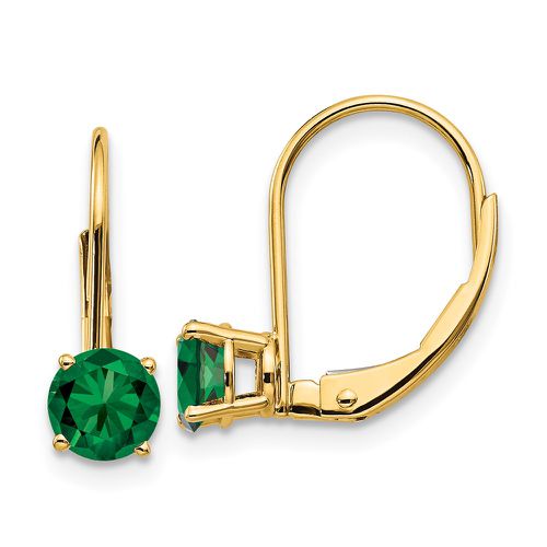 K 5mm Mount St. Helens Leverback Earrings - Jewelry - Modalova