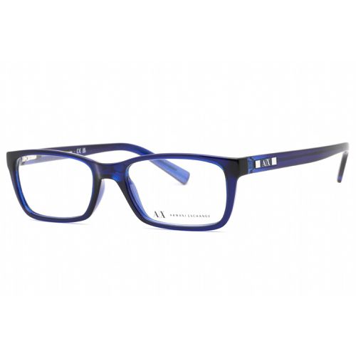 Women's Eyeglasses - Blue Rectangular Frame Clear Lens / AX3007 8018 - Armani Exchange - Modalova