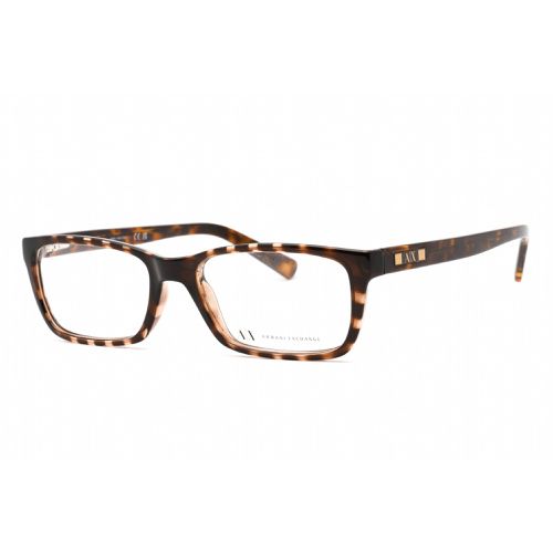 Women's Eyeglasses - Havana Rectangular Acetate Frame / AX3007 8037 - Armani Exchange - Modalova