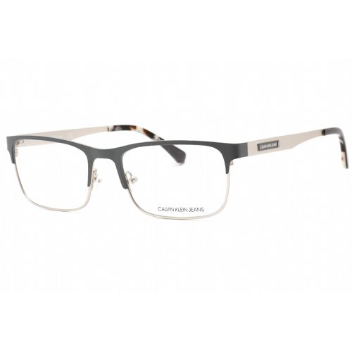 Men's Eyeglasses - Charcoal Metal Rectangular Frame / CKJ178 047 - Calvin Klein Jeans - Modalova