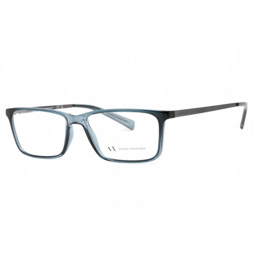 Men's Eyeglasses - Blue Rectangular Full Rim Frame / 0AX3027 8238 - Armani Exchange - Modalova