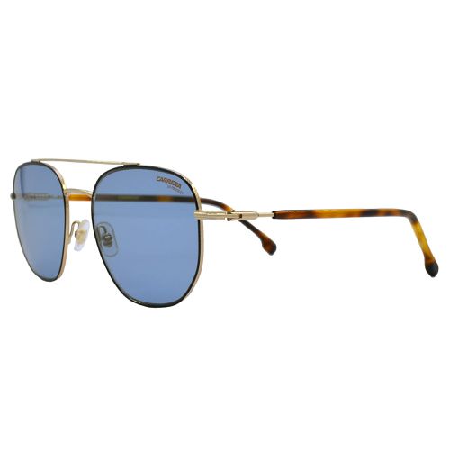 Men's Sunglasses - Blue Mirror Lens Metal Square Shape Frame / 236/S 00NR - Carrera - Modalova