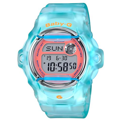 Women's Digital Watch - Baby-G Digital Dial Light Blue Strap Dive / BG169R-2C - Casio - Modalova
