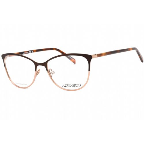 Women's Eyeglasses - Brown Gold Metal Cat Eye Shape Frame / AD 240 0FG4 00 - Adensco - Modalova