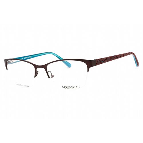 Women's Eyeglasses - Plum Metal Half Rim Frame Clear Lens / Ad 221 00T7 00 - Adensco - Modalova