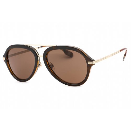 Men's Sunglasses - Dark Havana Frame Brown Lens / 0BE4377 300273 - BURBERRY - Modalova
