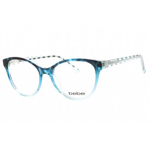 Women's Eyeglasses - Blue Gradient Zylonite Full Rim Round Frame / BB5195 424 - Bebe - Modalova