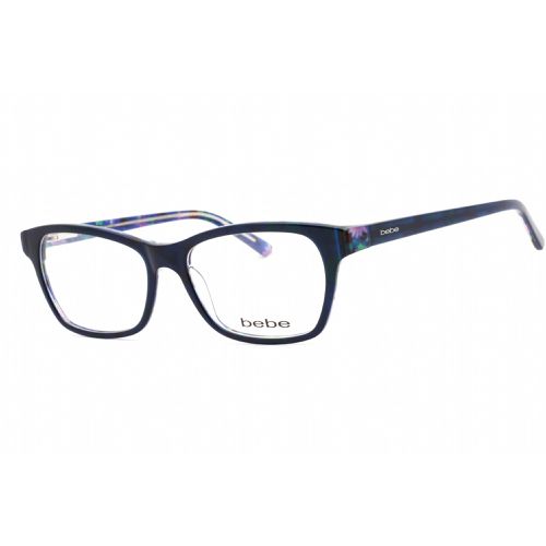 Women's Eyeglasses - Midnight Plastic Full Rim Rectangular Frame / BB5118 414 - Bebe - Modalova
