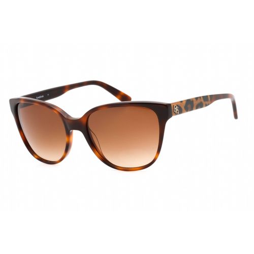 Women's Sunglasses - Tortoise Plastic Full Rim Rectangular Frame / BB7185 214 - Bebe - Modalova