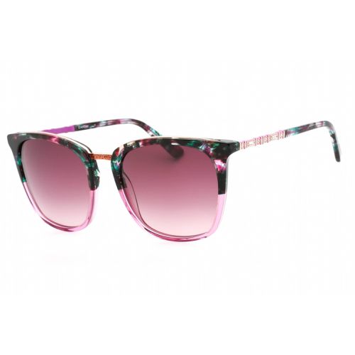Women's Sunglasses - Fuchsia Gradient Full Rim Rectangular Frame / BB7232 500 - Bebe - Modalova