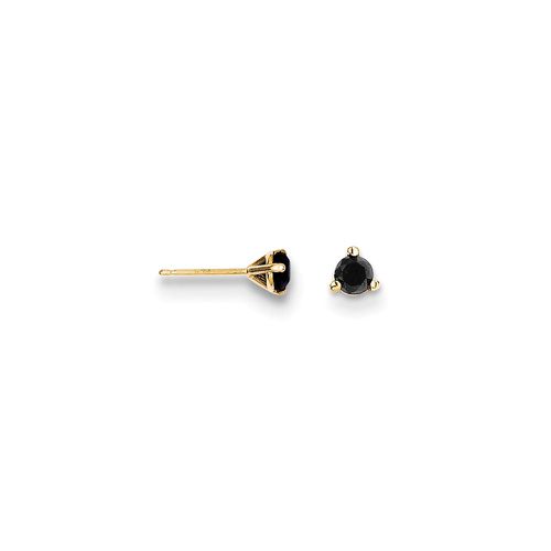 K Black Diamond Stud Earrings - Jewelry - Modalova