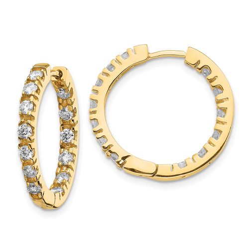 K AA Diamond Hinged Hoop Earrings - Jewelry - Modalova