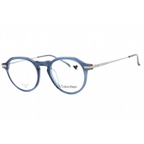 Men's Eyeglasses - Blue Full Rim Fixed Nose Pads Frame / CK23532T 438 - Calvin Klein - Modalova