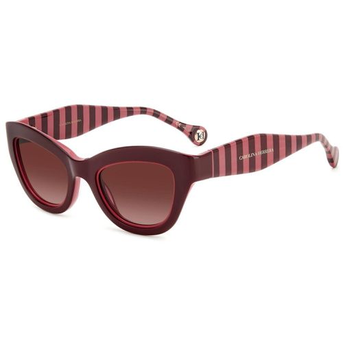 Women's Sunglasses - Burgundy Pink Cat Eye Frame / HER 0086/S 00T5 - Carolina Herrera - Modalova