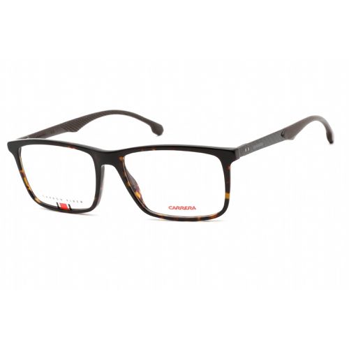 Men's Eyeglasses - Dark Havana Plastic Full Rim Rectangular / 8839 0086 00 - Carrera - Modalova